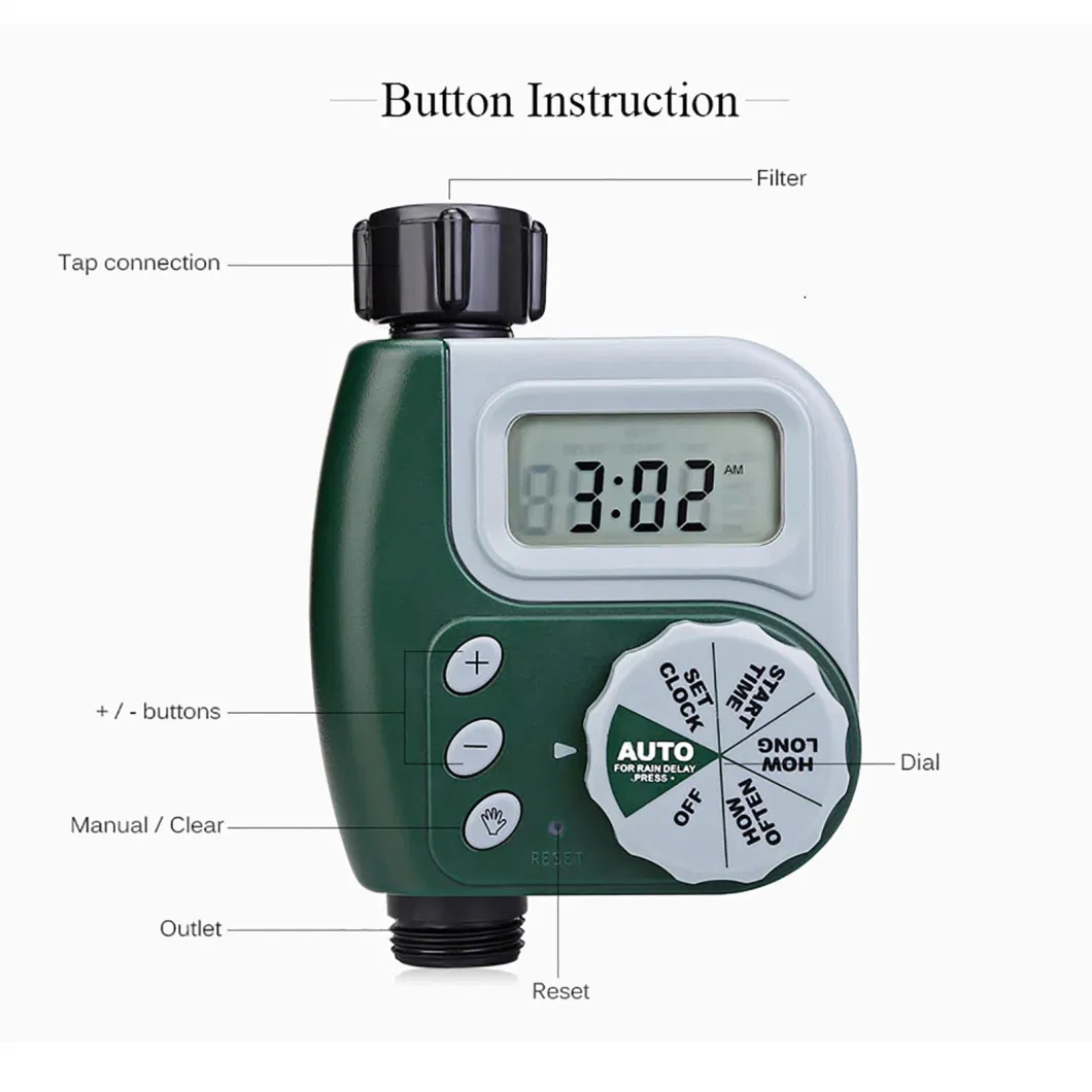 Smart Hose Farm Garden Water Irrigation Timer for Garden Hose