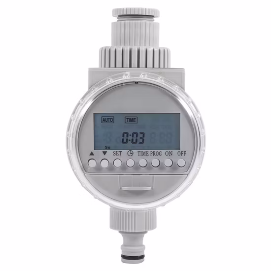 Auto Water Saving Irrigation Controller LCD Digital Watering Timer for Home Garden Programmable Solar Timer Hose Faucet Esg17741