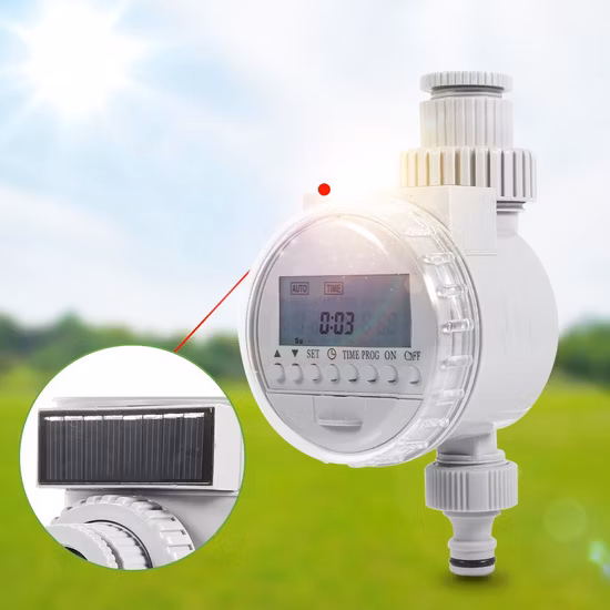 Auto Water Saving Irrigation Controller LCD Digital Watering Timer for Home Garden Programmable Solar Timer Hose Faucet Esg17741